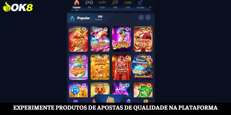 Experimente produtos de apostas de qualidade na plataforma