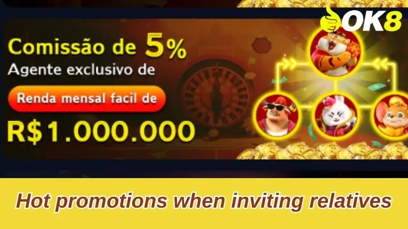 Promoções quentes ao convidar parentes