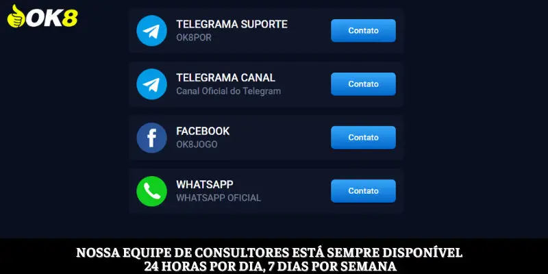 Nossa equipe de consultores está sempre disponível 24 horas por dia, 7 dias por semana