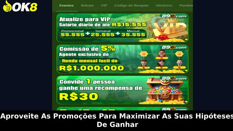 Aproveite as promoções para maximizar as suas hipóteses de ganhar
