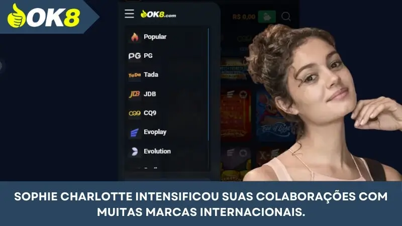 A Sophie Charlotte promoveu a cooperação com muitas marcas internacionais